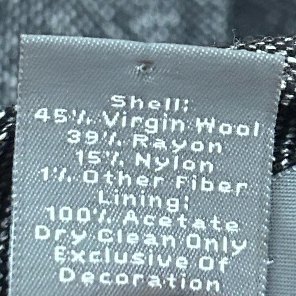 Ann Taylor Gray Wool Blend Mini Skirt Size 10 - Picture 5 of 6